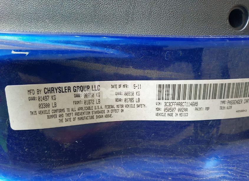 Photo 9 of 2012 Fiat 500 POP (VIN 3C3CFFAR8CT114609)