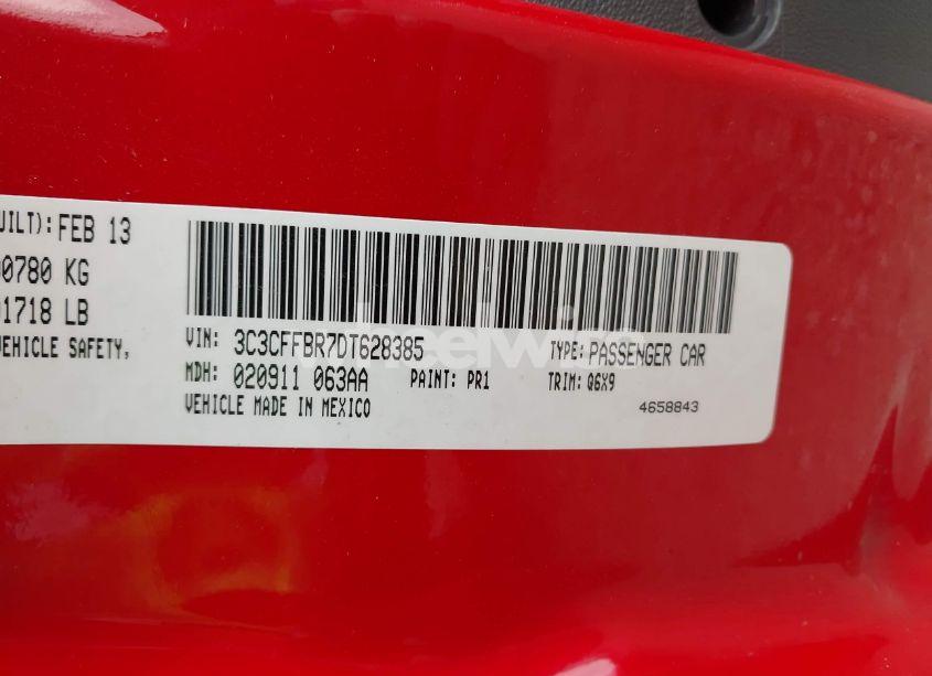 Photo 9 of 2013 Fiat 500 SPORT (VIN 3C3CFFBR7DT628385)