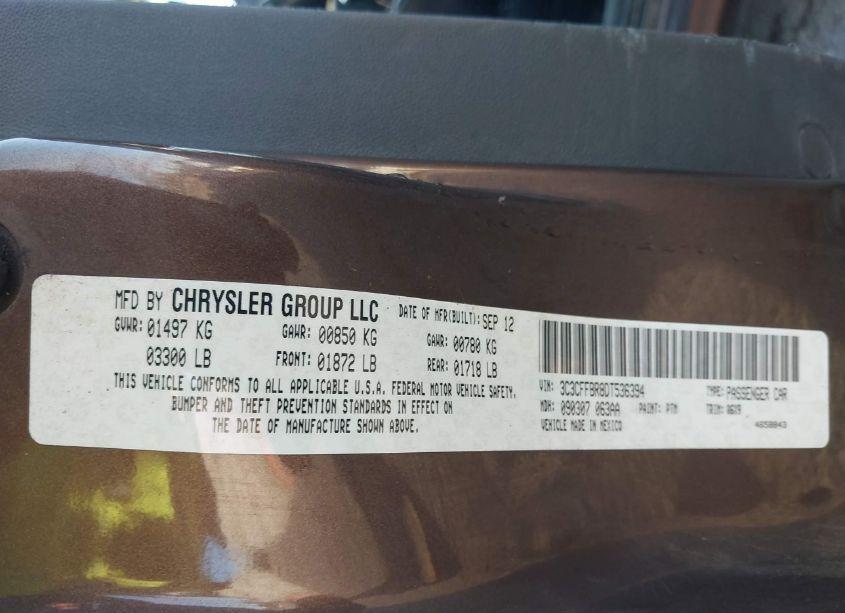 Photo 9 of 2013 Fiat 500 SPORT (VIN 3C3CFFBR8DT536394)