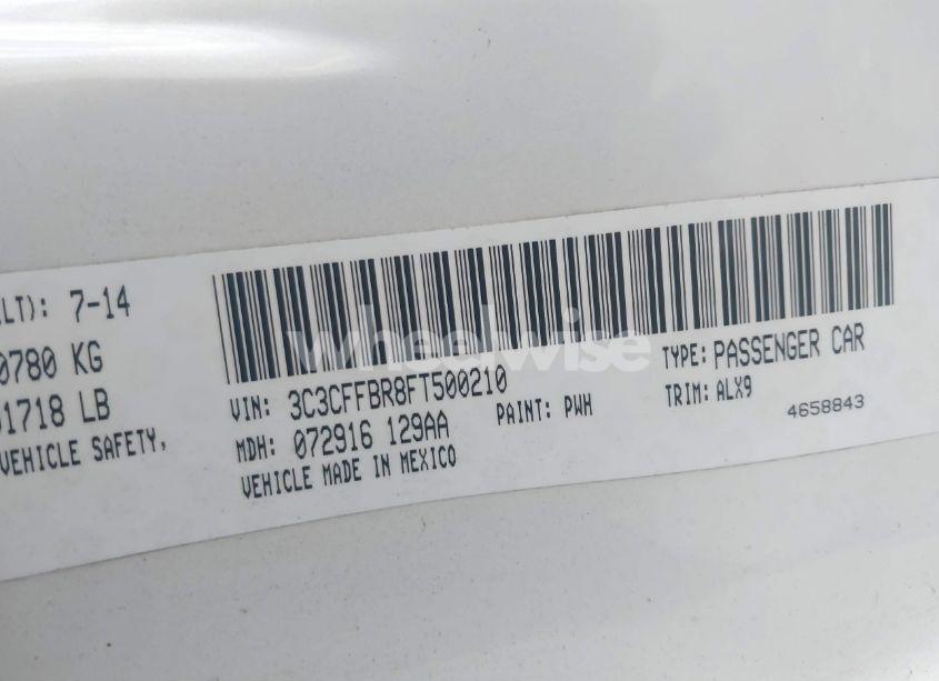 Photo 9 of 2015 Fiat 500 SPORT (VIN 3C3CFFBR8FT500210)