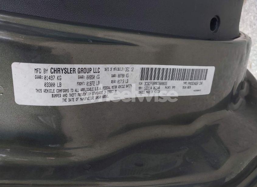 Photo 9 of 2013 Fiat 500 SPORT (VIN 3C3CFFBR9DT608655)