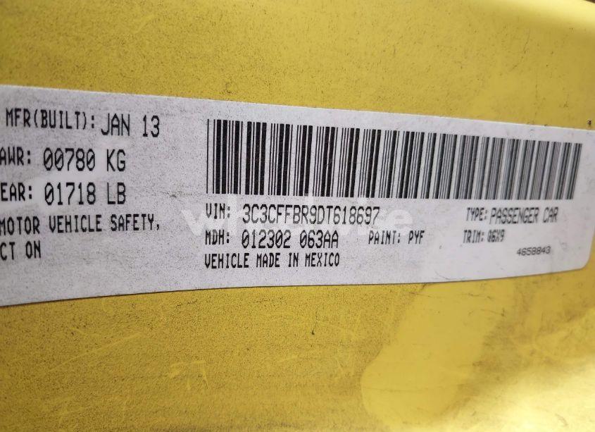 Photo 9 of 2013 Fiat 500 SPORT (VIN 3C3CFFBR9DT618697)