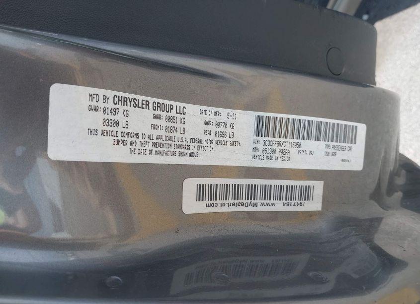 Photo 9 of 2012 Fiat 500 SPORT (VIN 3C3CFFBRXCT115050)