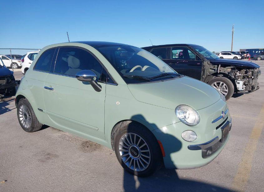 2012 Fiat 500 LOUNGE (VIN 3C3CFFCR1CT385024) main photo