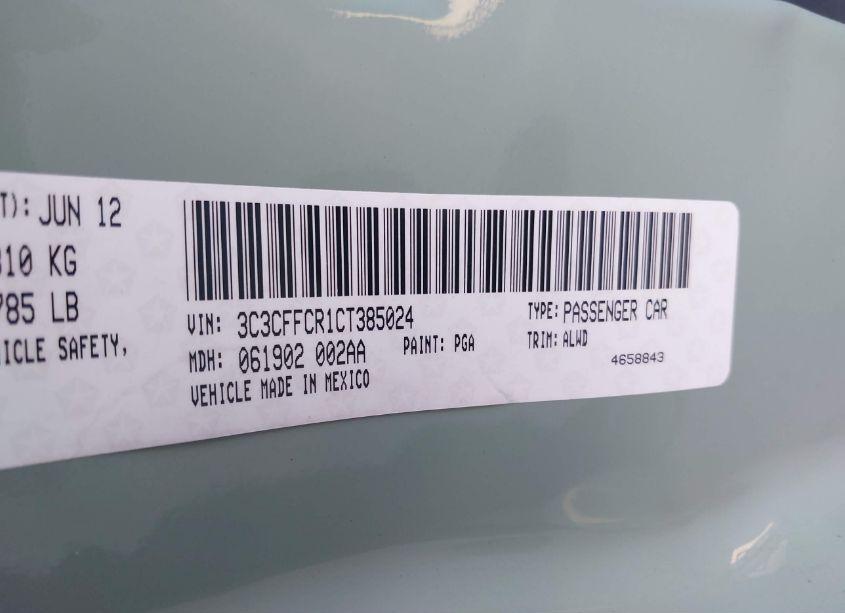 Photo 9 of 2012 Fiat 500 LOUNGE (VIN 3C3CFFCR1CT385024)