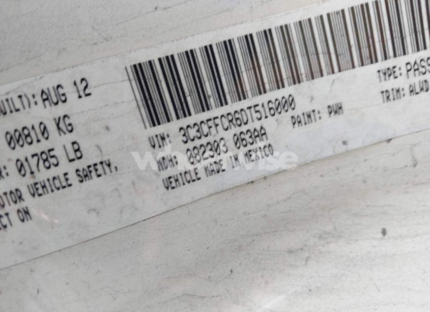 Photo 9 of 2013 Fiat 500 LOUNGE (VIN 3C3CFFCR6DT516000)