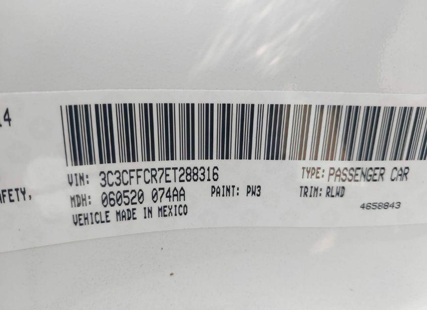 Photo 9 of 2014 Fiat 500 EDITION (VIN 3C3CFFCR7ET288316)