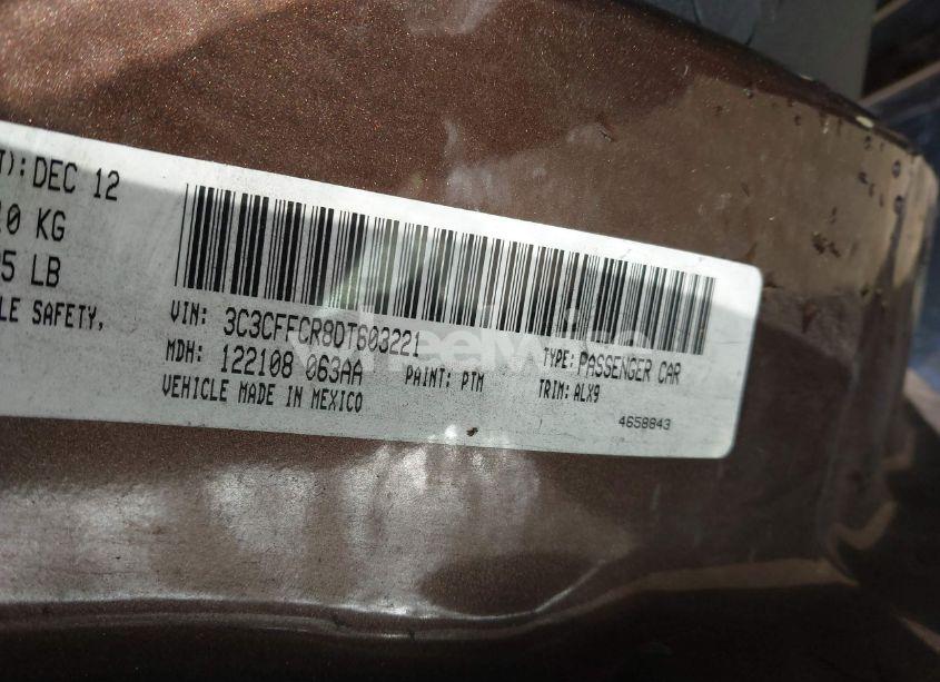 Photo 9 of 2013 Fiat 500 LOUNGE (VIN 3C3CFFCR8DT603221)