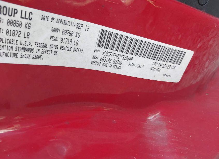 Photo 9 of 2013 Fiat 500 ABARTH (VIN 3C3CFFFH2DT529040)