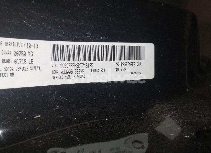 Photo 9 of 2013 Fiat 500 ABARTH (VIN 3C3CFFFH2DT749195)