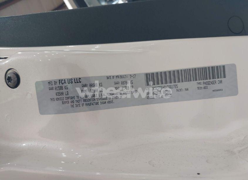 Photo 9 of 2017 Fiat 500 ABARTH (VIN 3C3CFFFH6HT661725)