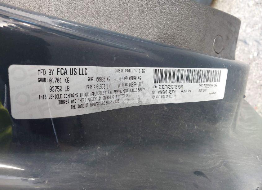 Photo 8 of 2016 Fiat 500e BATTERY ELECTRIC (VIN 3C3CFFGE5GT193201)