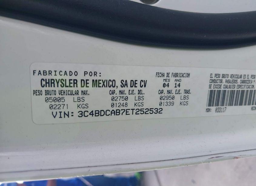 Photo 9 of 2014 Dodge Journey SE (VIN 3C4BDCAB7ET252532)