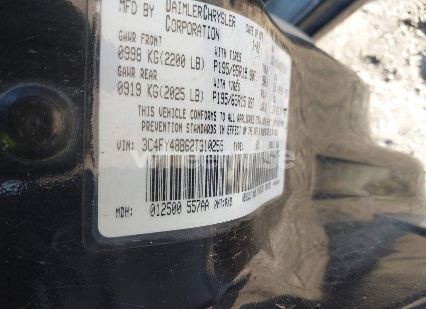 Photo 9 of 2002 Chrysler Pt CRUISER (VIN 3C4FY48B62T310255)