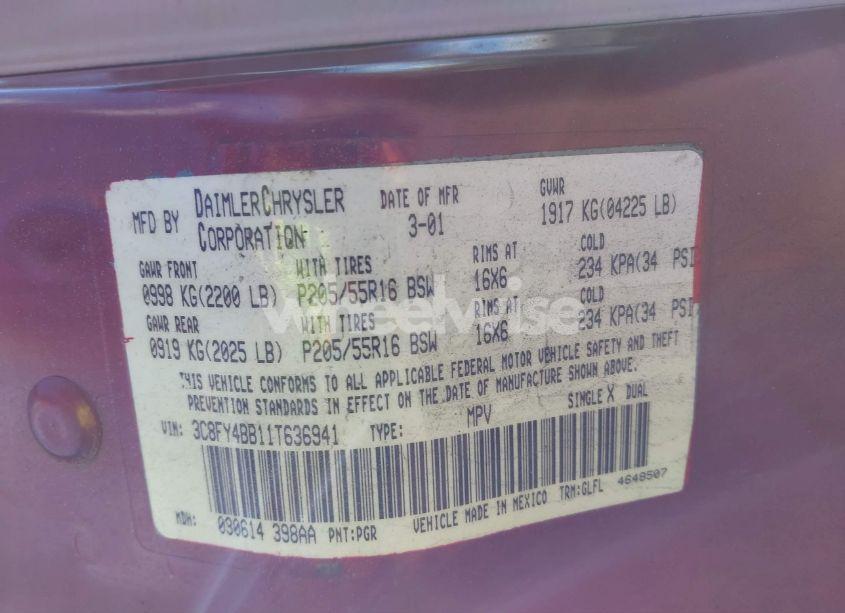 Photo 9 of 2005 Chrysler Pt CRUISER TOURING (VIN 3C4FY58B25T586233)