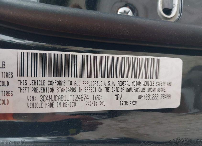 Photo 9 of 2018 Jeep Compass SPORT FWD (VIN 3C4NJCAB1JT124674)