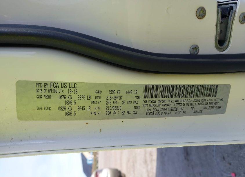 Photo 9 of 2020 Jeep Compass SPORT FWD (VIN 3C4NJCAB2LT166208)