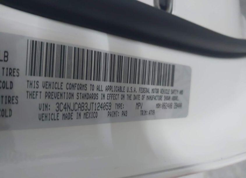 Photo 9 of 2018 Jeep Compass SPORT FWD (VIN 3C4NJCAB3JT124059)