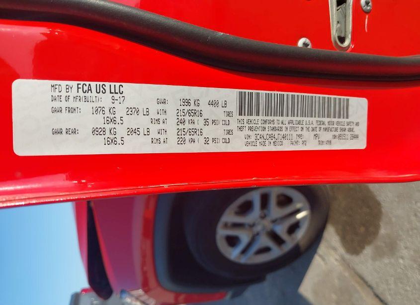 Photo 9 of 2018 Jeep Compass SPORT FWD (VIN 3C4NJCAB4JT140111)