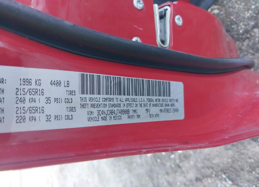 Photo 9 of 2018 Jeep Compass SPORT FWD (VIN 3C4NJCAB4JT489088)