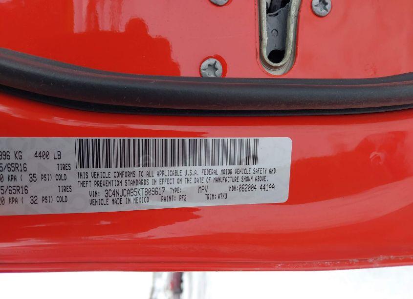 Photo 9 of 2019 Jeep Compass SPORT FWD (VIN 3C4NJCAB5KT809617)