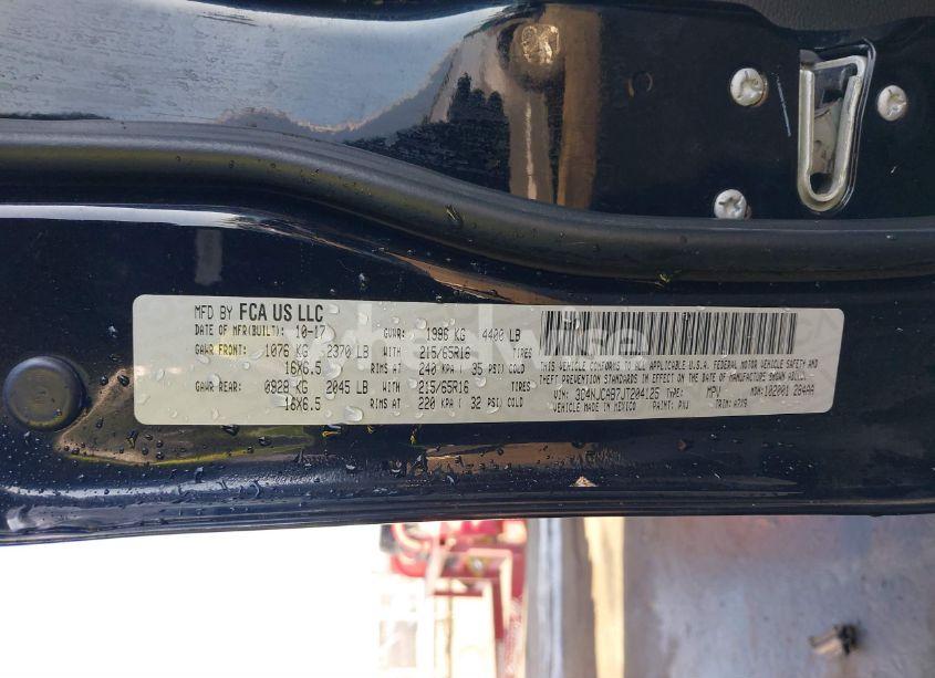 Photo 9 of 2018 Jeep Compass SPORT FWD (VIN 3C4NJCAB7JT204125)