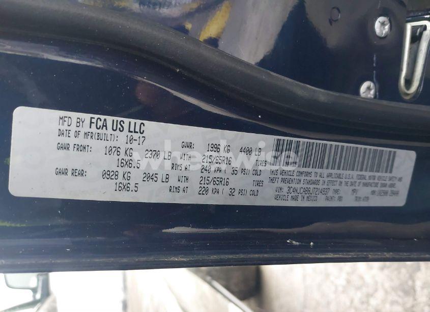 Photo 9 of 2018 Jeep Compass SPORT FWD (VIN 3C4NJCAB8JT214937)