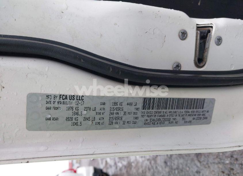 Photo 9 of 2018 Jeep Compass SPORT FWD (VIN 3C4NJCABXJT263332)