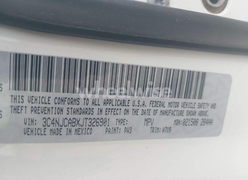 Photo 9 of 2018 Jeep Compass SPORT FWD (VIN 3C4NJCABXJT326901)