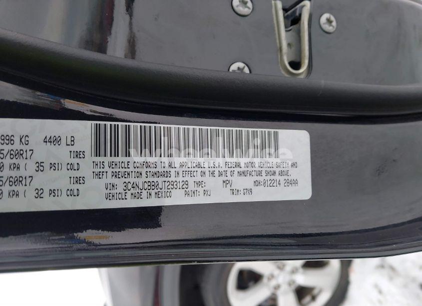 Photo 9 of 2018 Jeep Compass LATITUDE FWD (VIN 3C4NJCBB0JT293129)