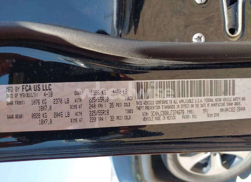 Photo 9 of 2018 Jeep Compass LATITUDE FWD (VIN 3C4NJCBB0JT374678)