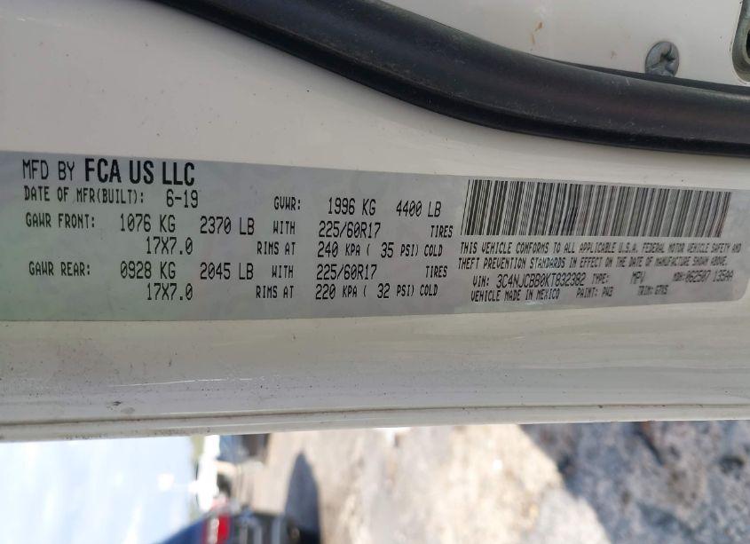 Photo 9 of 2019 Jeep Compass SUN AND WHEEL FWD (VIN 3C4NJCBB0KT832382)