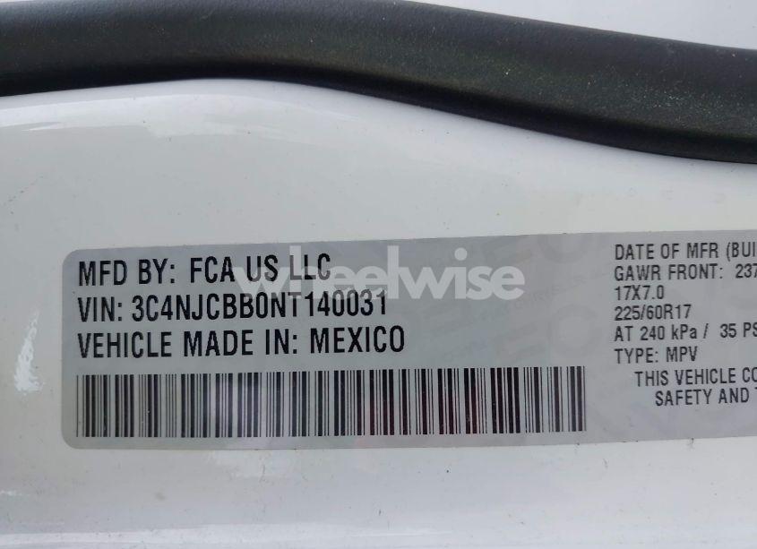 Photo 9 of 2022 Jeep Compass LATITUDE FWD (VIN 3C4NJCBB0NT140031)