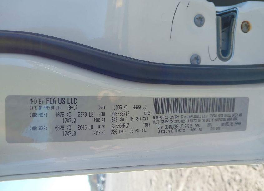 Photo 9 of 2018 Jeep Compass LATITUDE FWD (VIN 3C4NJCBB1JT124219)