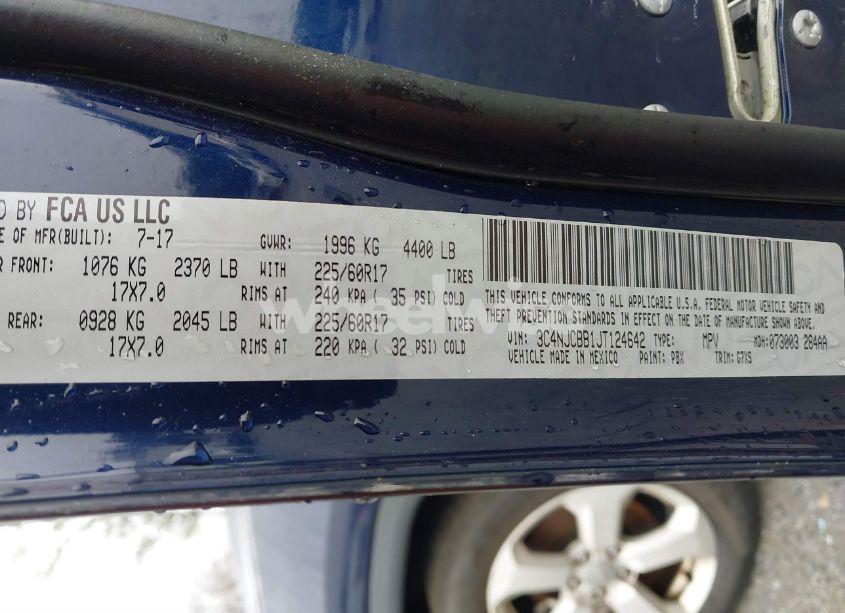 Photo 9 of 2018 Jeep Compass LATITUDE FWD (VIN 3C4NJCBB1JT124642)