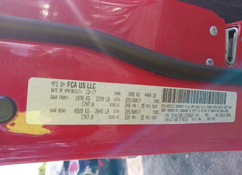 Photo 9 of 2018 Jeep Compass LATITUDE FWD (VIN 3C4NJCBB1JT233635)