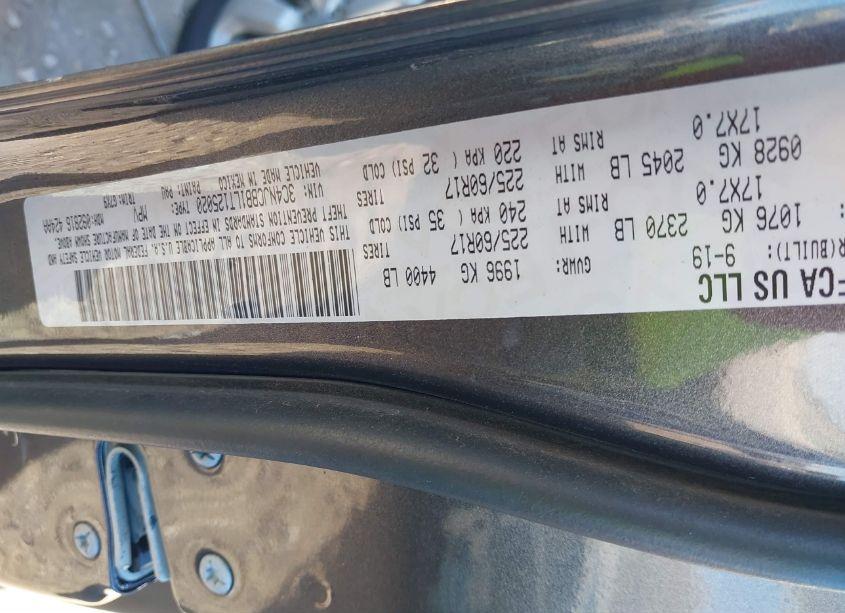 Photo 9 of 2020 Jeep Compass LATITUDE FWD (VIN 3C4NJCBB1LT125020)