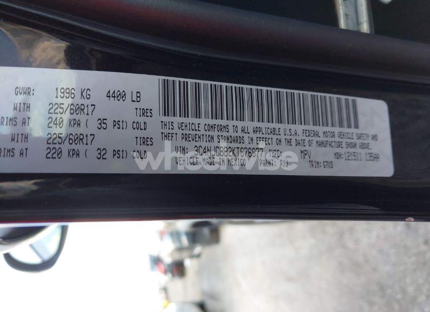 Photo 9 of 2019 Jeep Compass SUN AND WHEEL FWD (VIN 3C4NJCBB2KT676877)