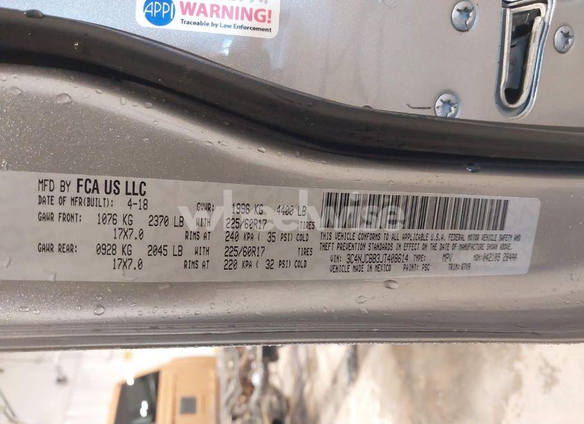 Photo 9 of 2018 Jeep Compass LATITUDE FWD (VIN 3C4NJCBB3JT408614)