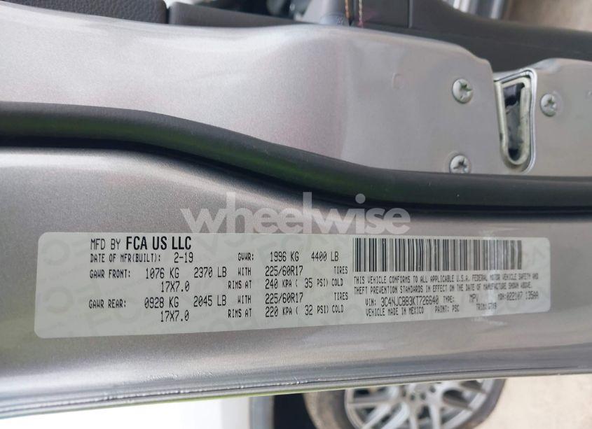 Photo 9 of 2019 Jeep Compass LATITUDE FWD (VIN 3C4NJCBB3KT726640)