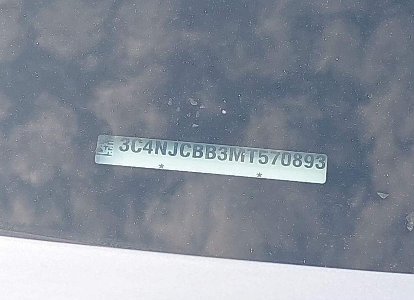 Photo 9 of 2021 Jeep Compass ALTITUDE FWD (VIN 3C4NJCBB3MT570893)