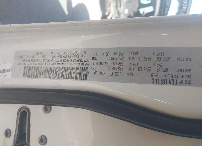 Photo 9 of 2018 Jeep Compass LATITUDE FWD (VIN 3C4NJCBB4JT293148)