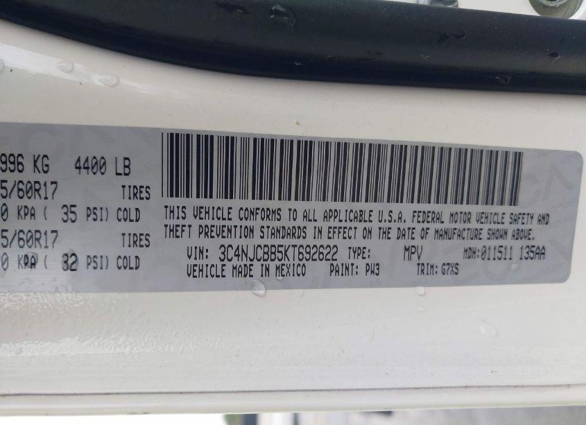 Photo 9 of 2019 Jeep Compass SUN AND WHEEL FWD (VIN 3C4NJCBB5KT692622)