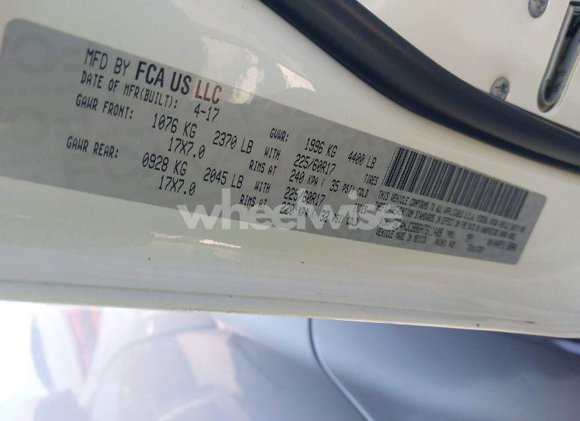 Photo 9 of 2017 Jeep New COMPASS LATITUDE FWD (VIN 3C4NJCBB6HT611409)