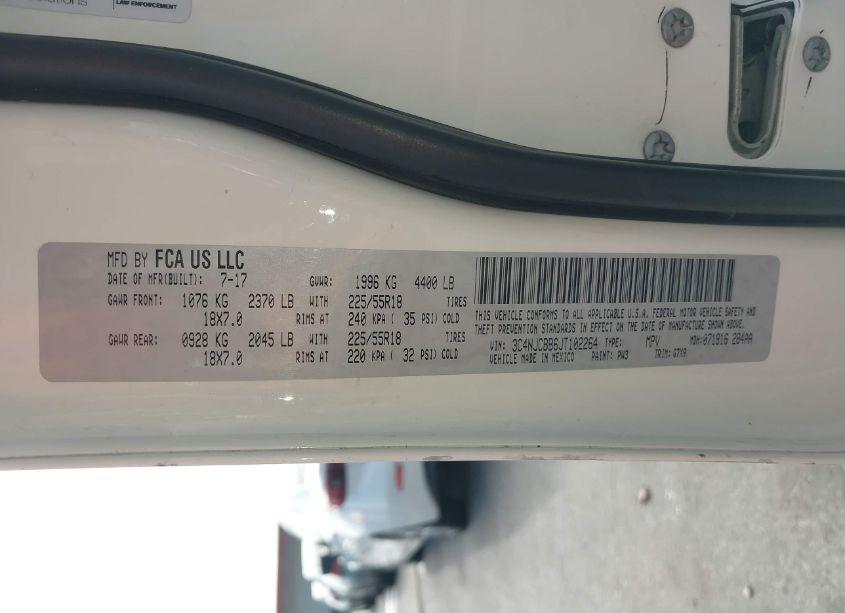 Photo 9 of 2018 Jeep Compass LATITUDE FWD (VIN 3C4NJCBB6JT102264)