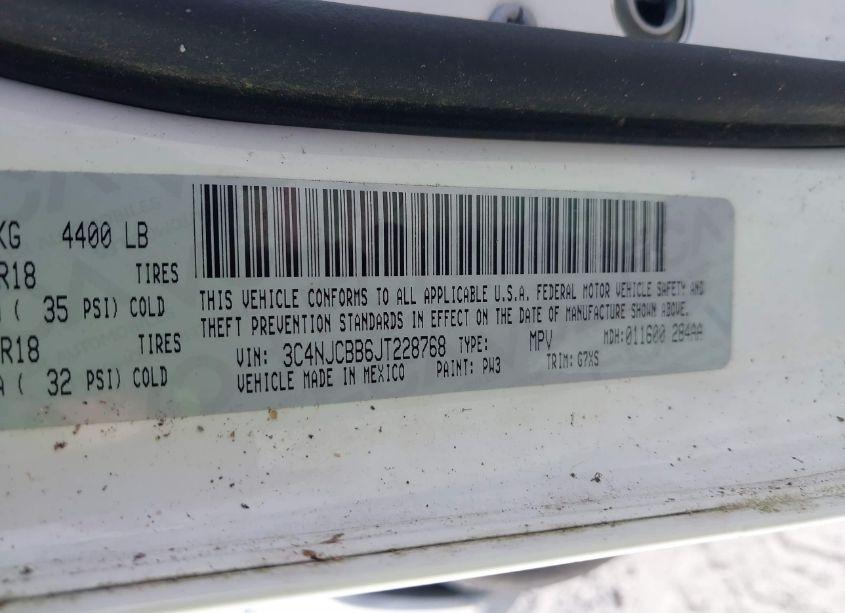 Photo 9 of 2018 Jeep Compass LATITUDE FWD (VIN 3C4NJCBB6JT228768)