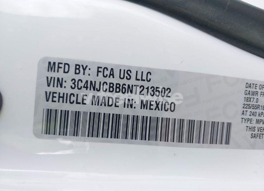 Photo 9 of 2022 Jeep Compass ALTITUDE FWD (VIN 3C4NJCBB6NT213502)