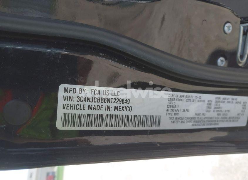 Photo 9 of 2022 Jeep Compass LATITUDE FWD (VIN 3C4NJCBB6NT229649)