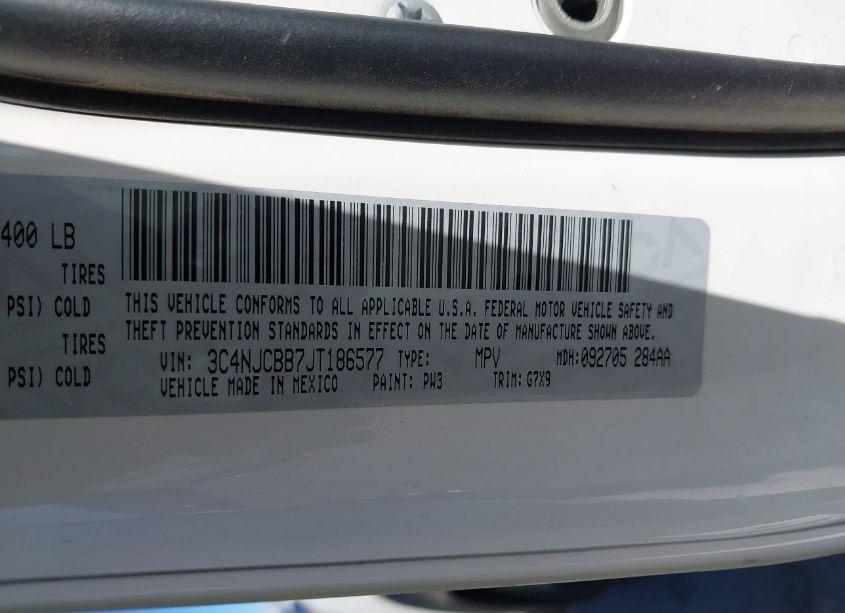 Photo 9 of 2018 Jeep Compass LATITUDE FWD (VIN 3C4NJCBB7JT186577)