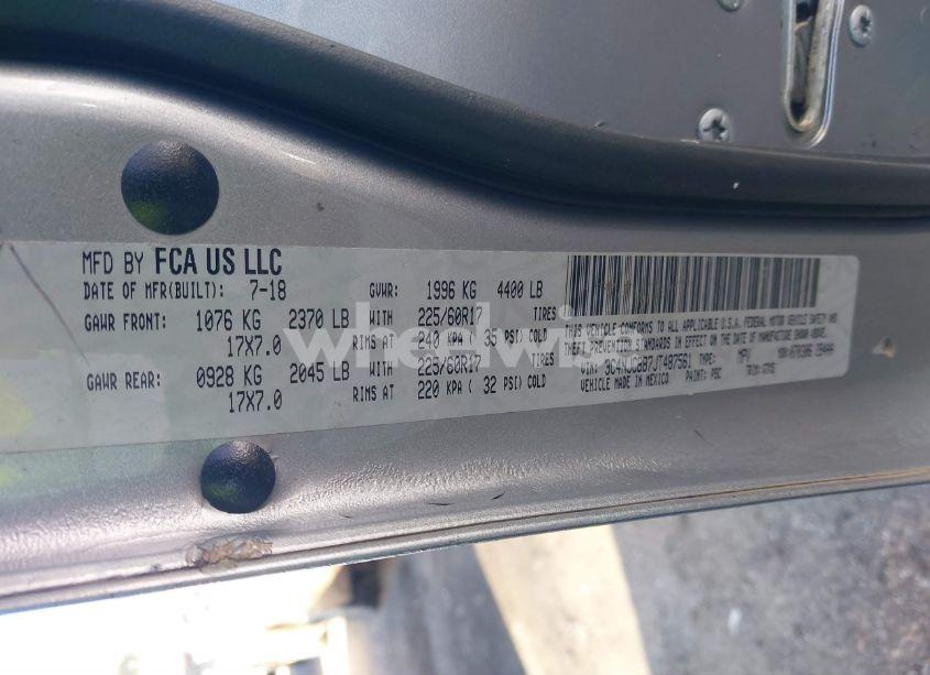 Photo 9 of 2018 Jeep Compass SUN AND WHEEL FWD (VIN 3C4NJCBB7JT487561)